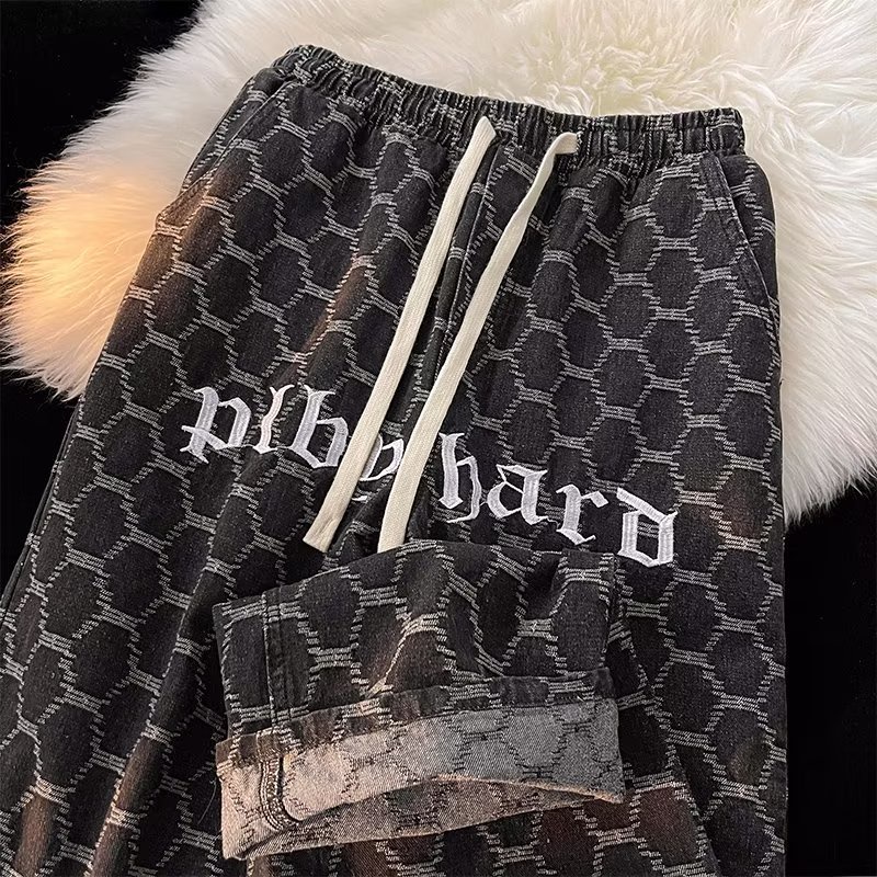 Quần Jean Dáng Rộng Thời Trang Retro Chất Lượng Cao Cho Nam quần baggy nữ quần jeans jean ống rộng nam