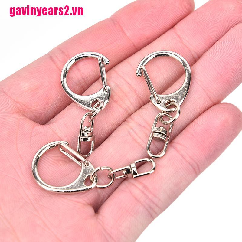 Set 10 chiếc móc khóa bạc tiện dụng