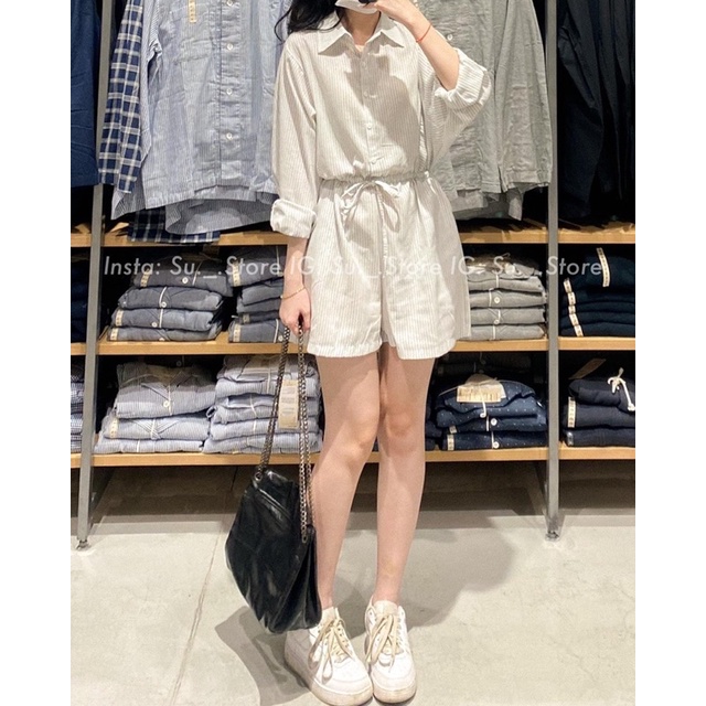 JUMPSUIT SỌC SHORT
