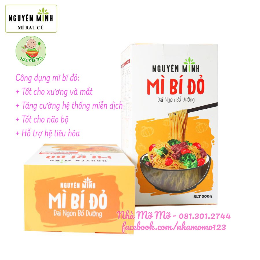 Mì Bún Rau Củ Nguyên Minh Gói 300gr Từ Bột Gạo Rau Củ Nguyên Chất - Nhà Mỡ Mỡ