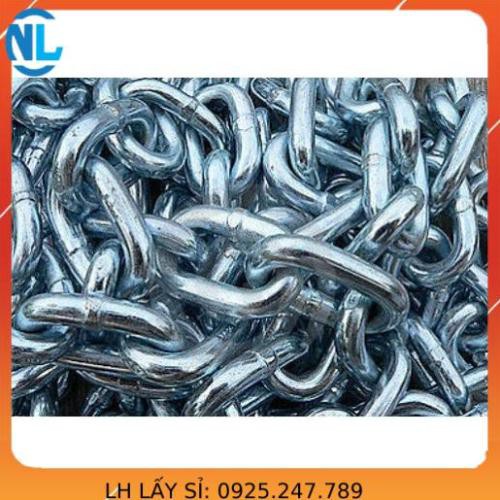 Dây xích sắt mạ kẽm phi 8mm cáp thép giá sỉ Thái Bình Vina