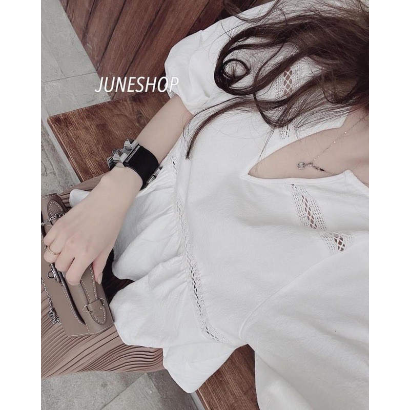 BÁN SỈ ÁO TRẮNG BBD PHỐI REN ZR CHO NỮ | BigBuy360 - bigbuy360.vn