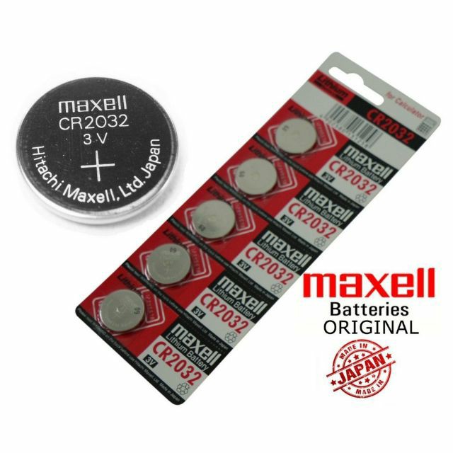 Pin CMOS CR2032 Maxell Lithium Battery 3V