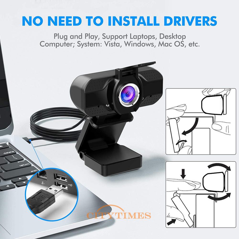 Webcam Usb Hd 1080p Kèm Phụ Kiện | BigBuy360 - bigbuy360.vn