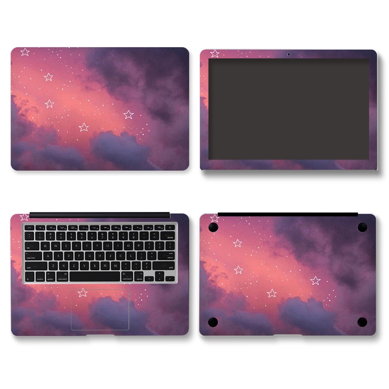 4 cute stickers for girls, laptop protection stickers, computer decoration decals, suitable for 111-17 inch ASUS, Dell, Acer, HP macbook and other computers