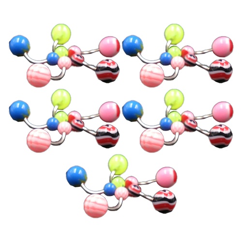 Set 10/30/50 Khuyên Rốn Bằng Thép Không Gỉ Cá Tính