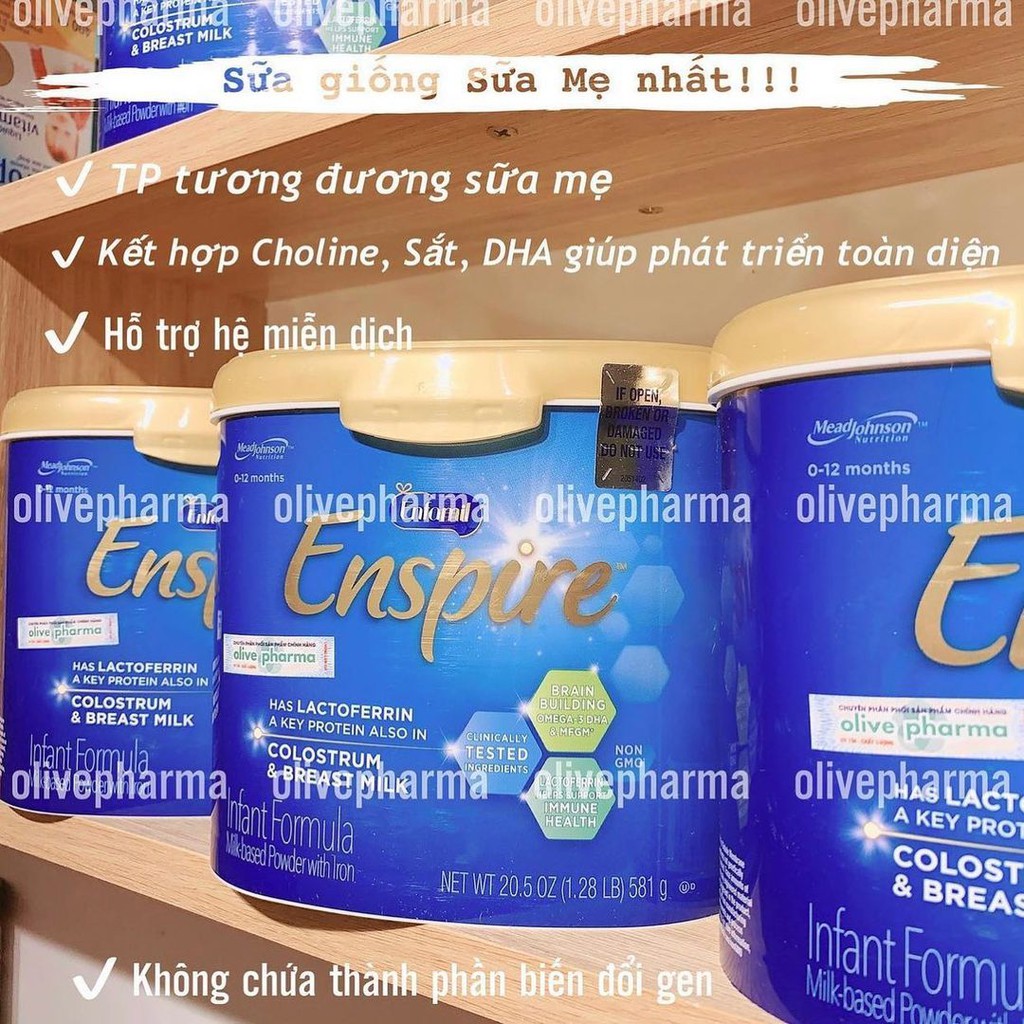 𝗛𝗮̀𝗻𝗴 𝗮𝗶𝗿 Sữa Enfamil Enspire 204g 581g 850g Mỹ từ 0-12m ( date 2022)