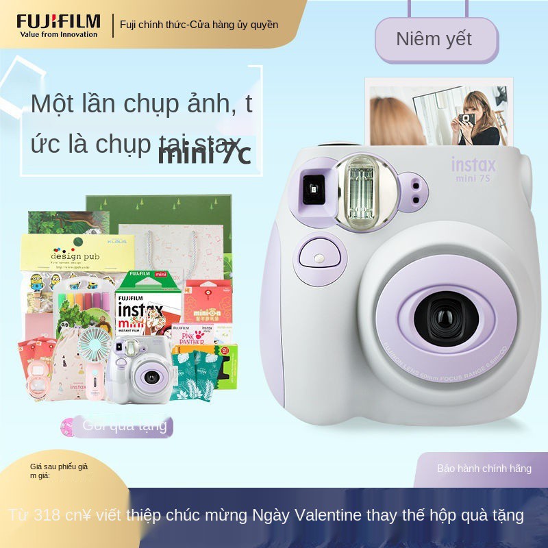 Máy ảnh Polaroid lấy liền mini7C Fuji mới Lomo mini7s chụp một lần