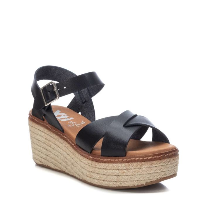 Giày Sandals Nữ XTI Black Pu Ladies Sandals