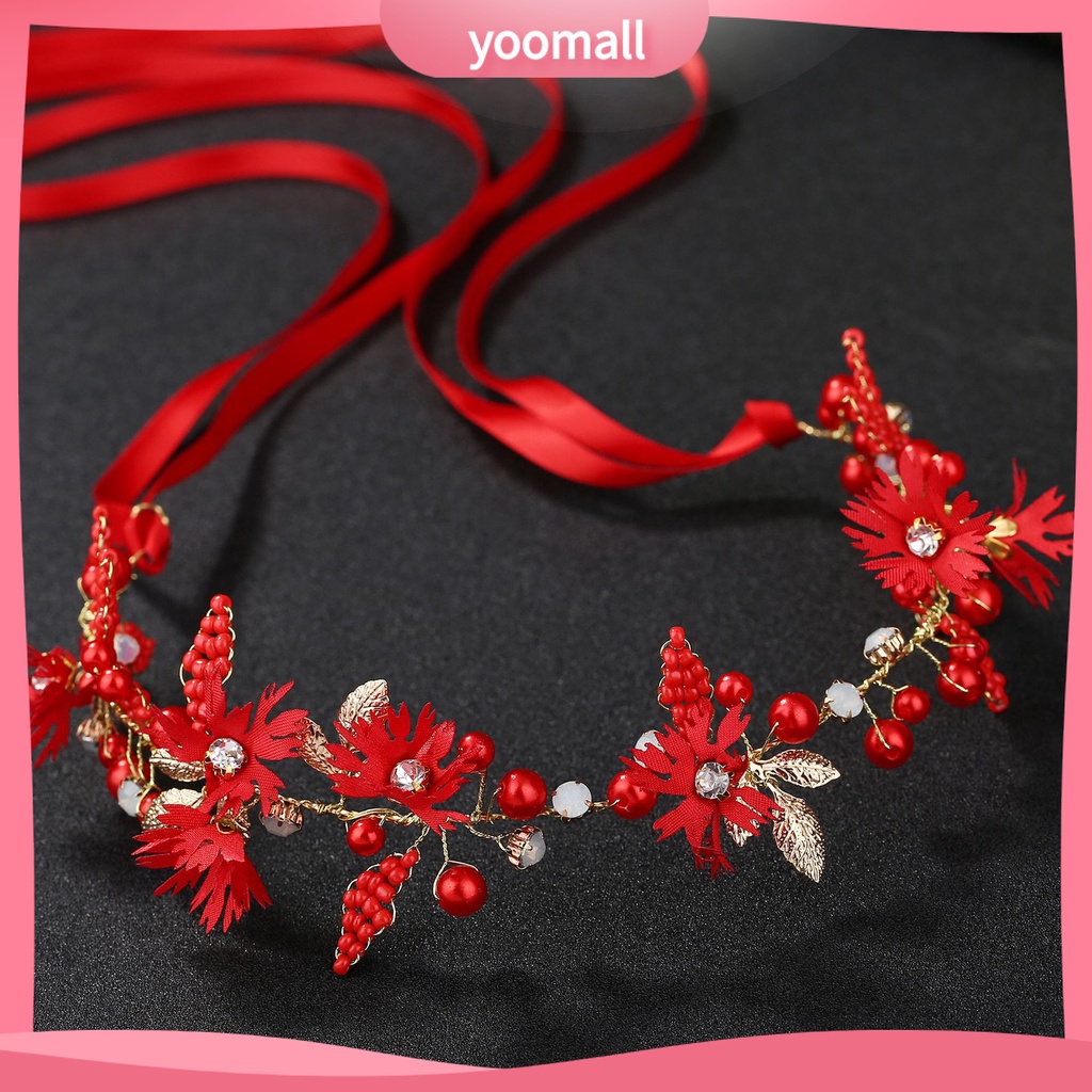 Băng Đô Cài Tóc Đính Hoa Dùng Trang Trí Cho Nữ