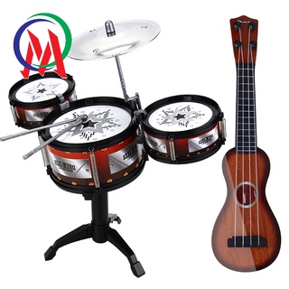 Bộ đồ chơi trống jazz và đàn guitar cho bé