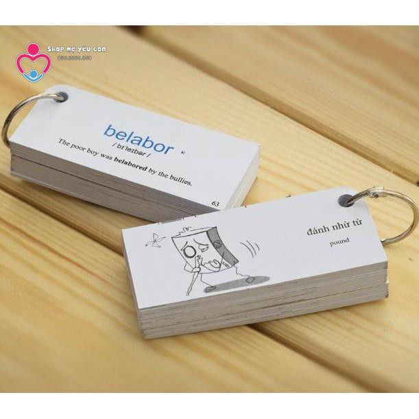 Móc còng / khoen vòng làm sách vải đóng gáy sách flashcard cho bé