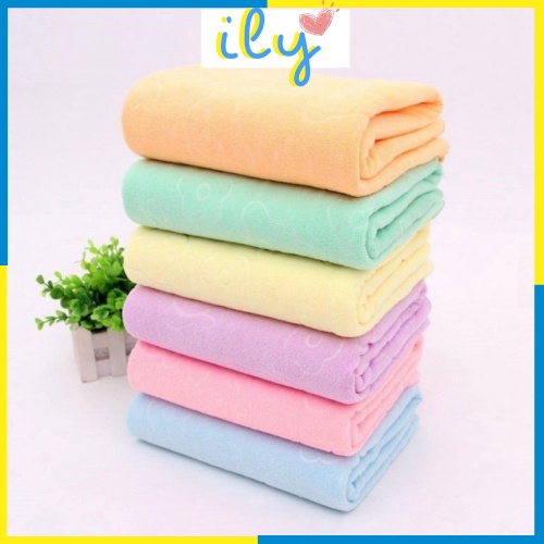 Khăn tắm lớn thấm hút tốt khăn tắm gia đình mềm mại nhanh khô không xù ILY