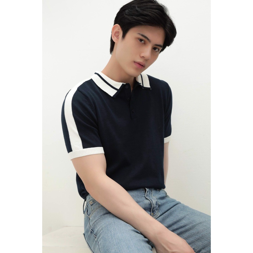 [Mã LTP50 giảm 50000 đơn 150000] A/G Polo Dệt Kim Phối Màu Tinh Tế Phong Cách Trẻ trung Năng Động | BigBuy360 - bigbuy360.vn