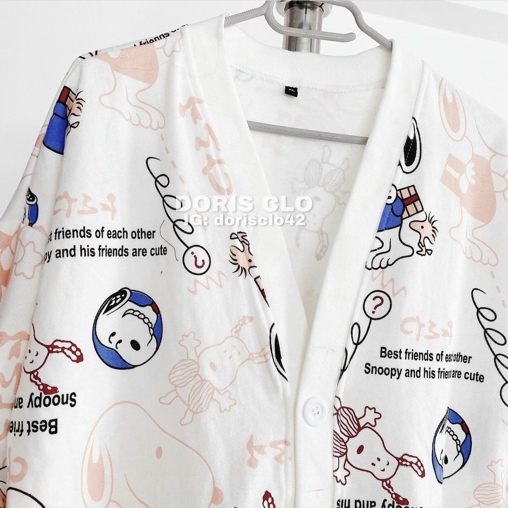 Áo Cardigan Unisex - Áo Khoác Nỉ Ullzang Nam Nữ SNOOPY Siêu Hot ( có ảnh thật ) - LP.STORE | BigBuy360 - bigbuy360.vn