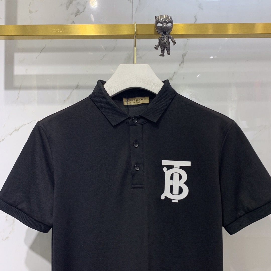 Bu1berr1 Áo thun polo in logo thời trang mùa hè năng động cho nam | BigBuy360 - bigbuy360.vn
