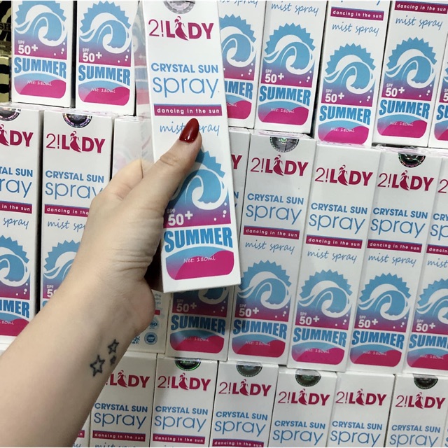 Xịt chống nắng bọt biển đá lạnh 2lady Magicskin
