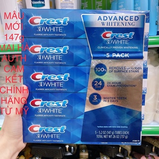 Kem đánh răng crest 3D white 147g chuẩn Mỹ