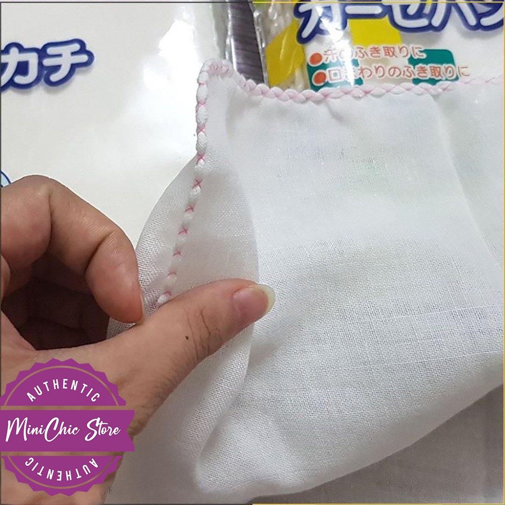 Khăn sữa cho bé sơ sinh Chu Chu, khăn xô Nhật loại đẹp, túi 10 chiếc