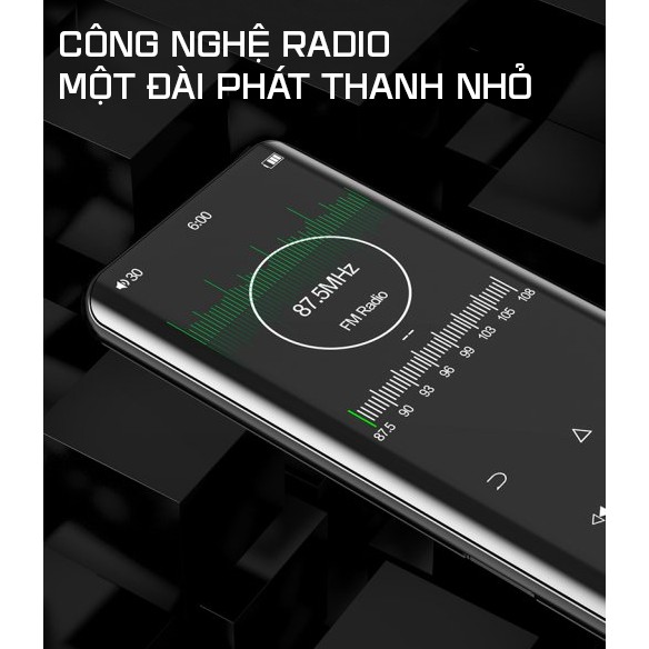 Máy Nghe Nhạc MP3 Màn Hình Cảm Ứng Bluetooth Ruizu D25 Bộ Nhớ Trong 16GB - Hàng Chính Hãng