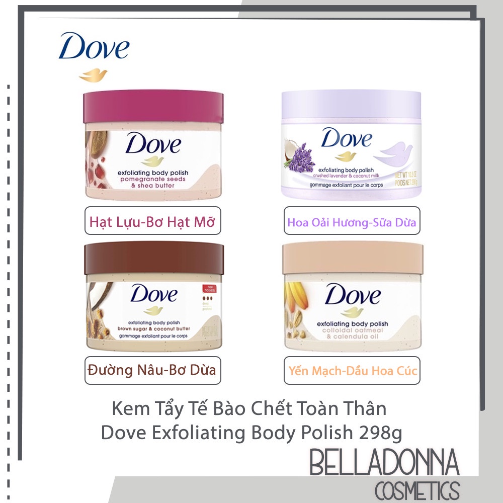 [HCM] Kem Tẩy Tế Bào Chết Toàn Thân Dove Exfoliating Body Polish 298g