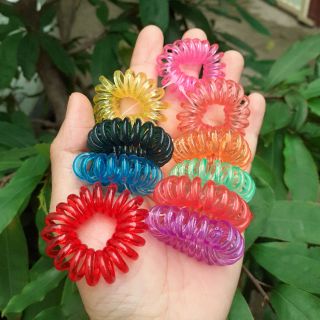 Sỉ 30 cột tóc lò xo nhiều màu (loại 2-3cm)