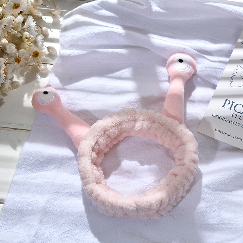 Băng đô cài tóc rửa mặt Co Giãn Hình Ốc Sên Dễ Thương