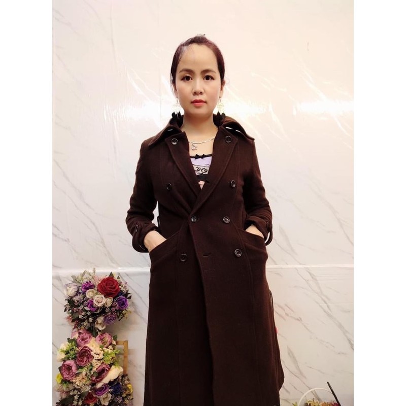 Áo dạ nâu đẹp