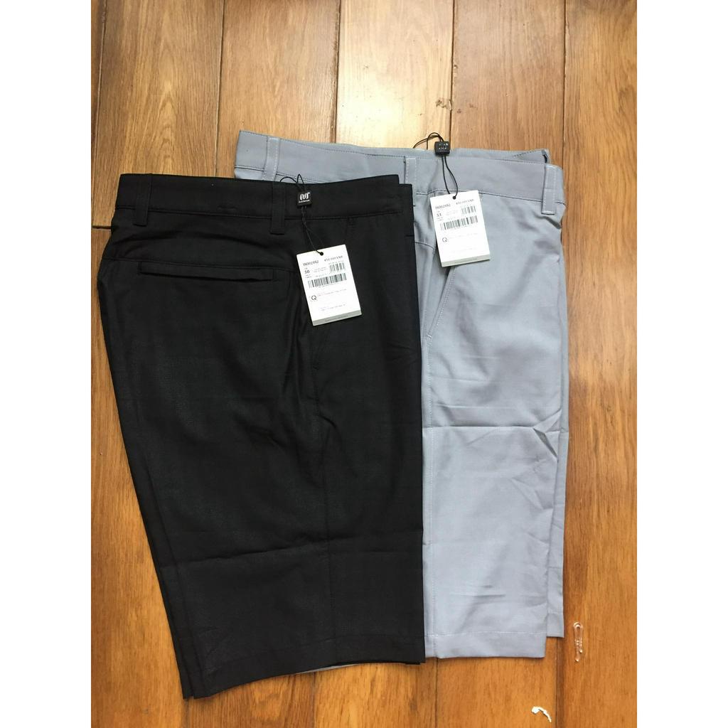 Quần short âu nam ISO028S2 Insidemen  dáng Regular fit, chất thể thao co giãn, vải mỏng nhẹ, hoạ tiết kẻ chìm