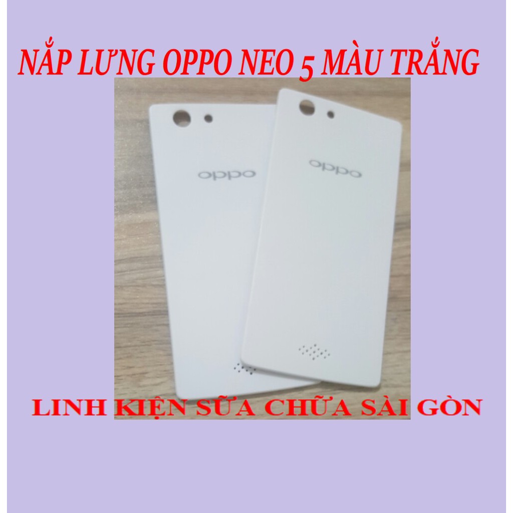 NẮP LƯNG OPPO NEO 5 MÀU TRẮNG