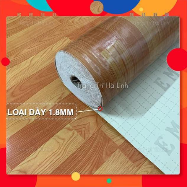 Thảm Simili Trải Sàn Vân Gỗ Dày 1.8mm VGD02 Đẹp Giá Rẻ - Trang Trí Hà Linh