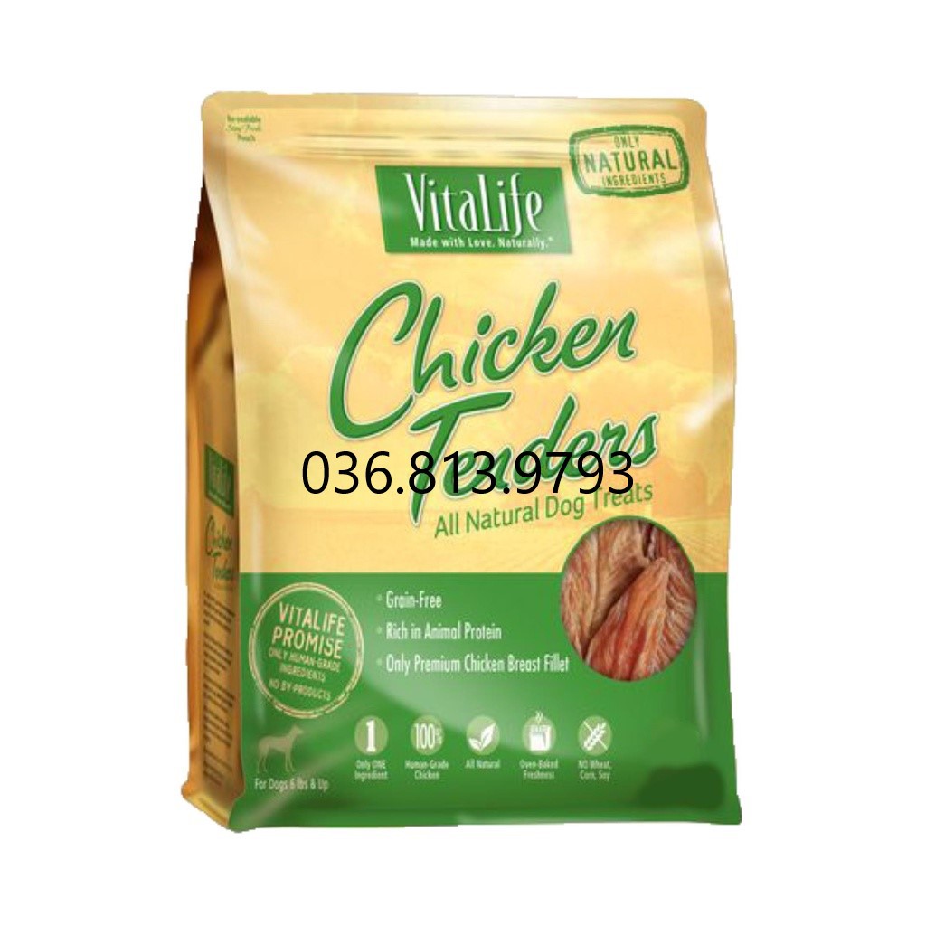 [ Phi Lê Ức Gà ] Chicken Tenders Dog Snack 454 g