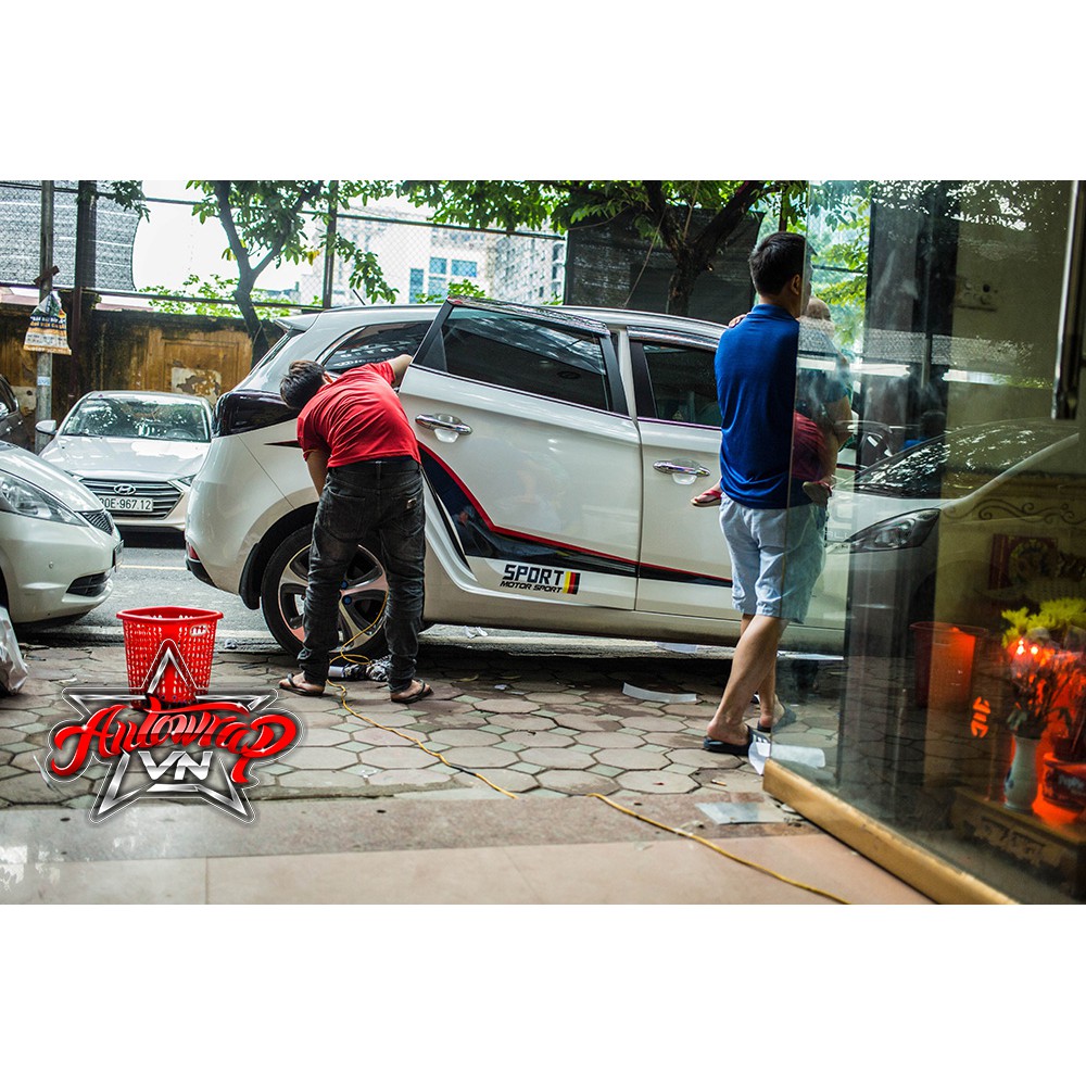 Tem họa tiết xe Rondo Sport - Tem họa tiết ô tô Kia, tem dán sườn xe thể thao