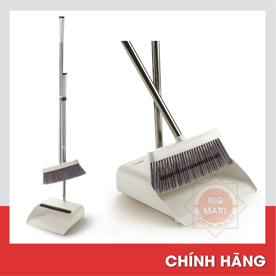 Bộ chổi quét nhà Lock&amp;Lock chính hãng kèm dụng cụ hót rác ETM465