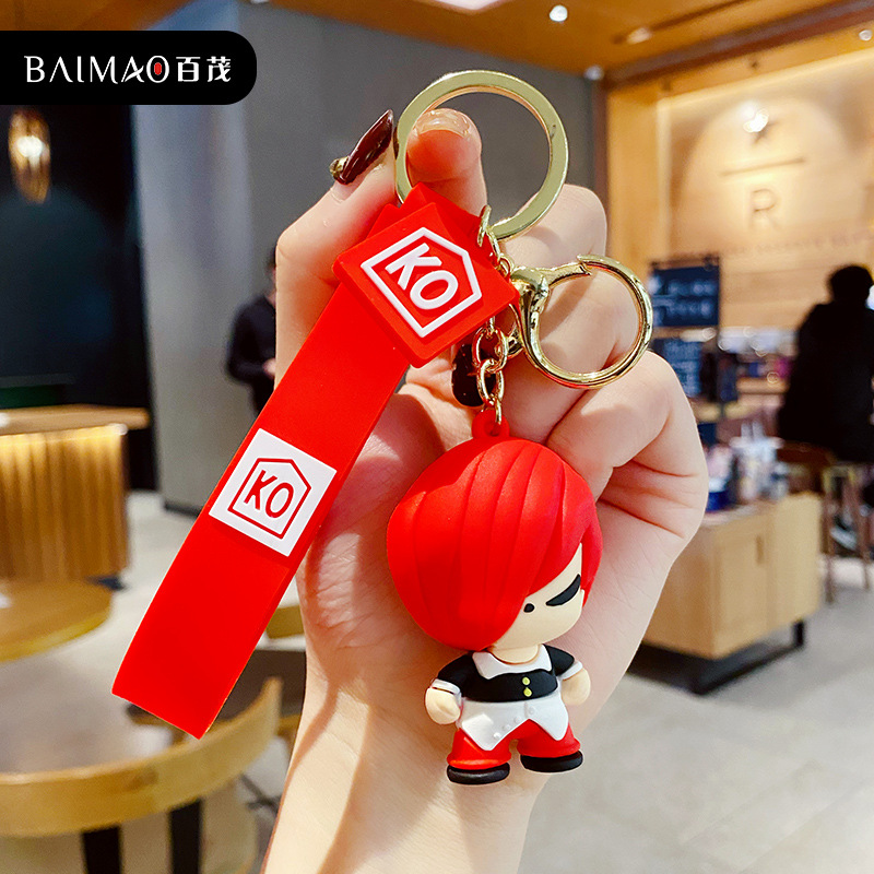 King of Fighters keychain pendant personalized car keychain