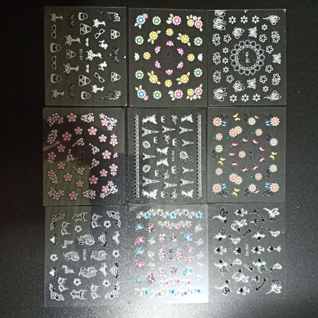 Sticker dán móng dễ thương - Giấy dán móng