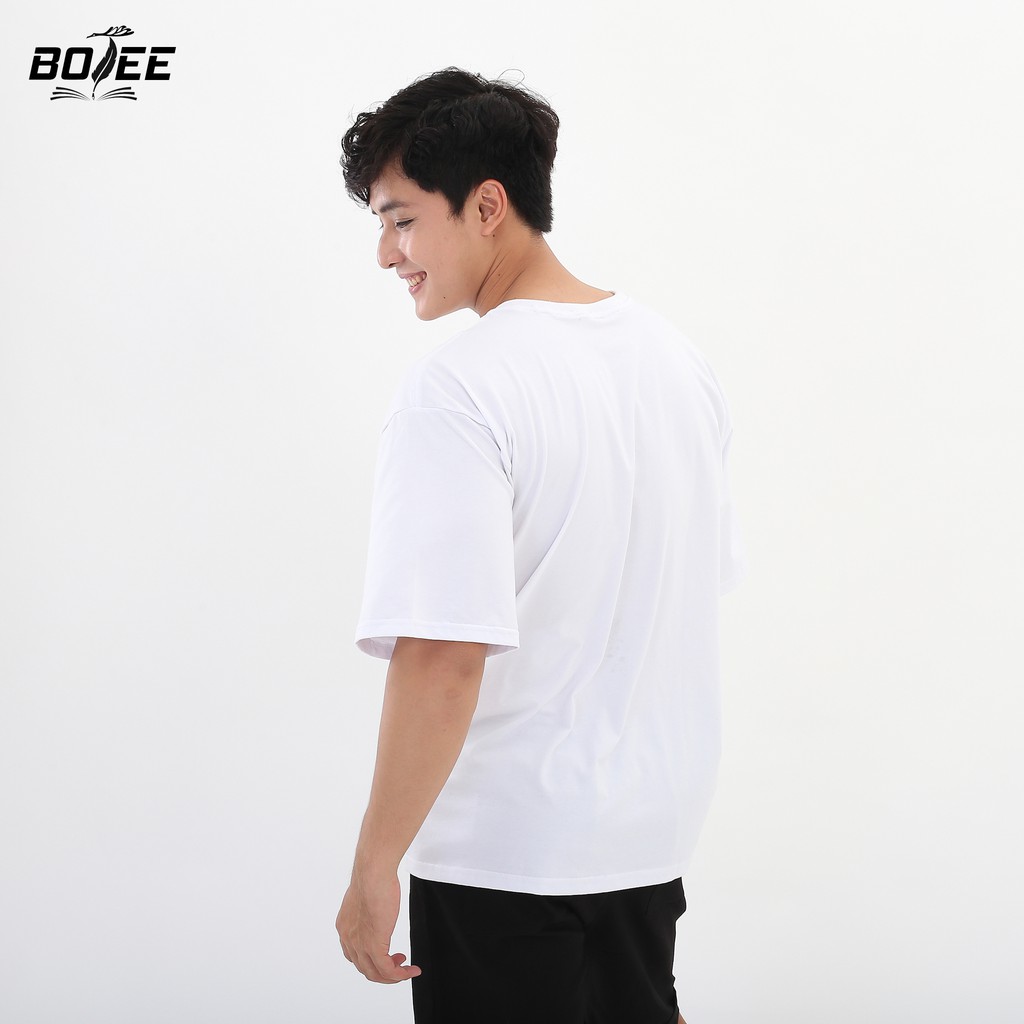 [Mã LT50 giảm 50k đơn 250k] Áo thun Trơn Basic form rộng tay lỡ BOTEE trắng đen unisex nam nữ | BigBuy360 - bigbuy360.vn