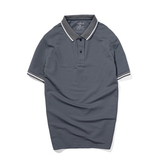 Áo thun Polo nam cổ bẻ BASIC vải cá sấu may kĩ , form đẹp PoLo xám trơn - Bassic men