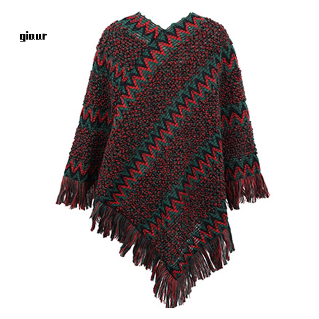 Áo choàng dệt kim chất liệu dày dặn giữ ấm tốt thời trang cho nữ
 | BigBuy360 - bigbuy360.vn