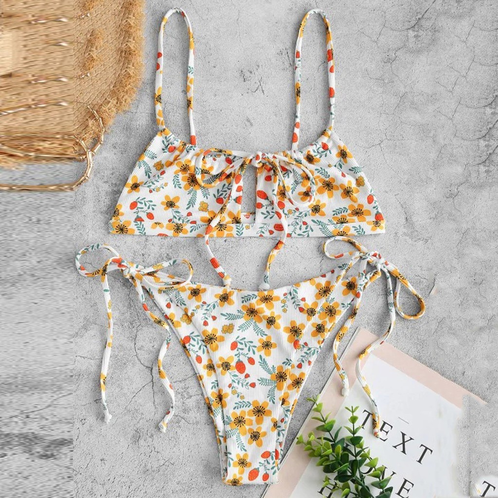 [Mã FACBGO245 giảm 10K đơn bất kì] Set Đồ Tắm In Họa Tiết Thời Trang Quyến Rũ Dành Cho Nữ | BigBuy360 - bigbuy360.vn