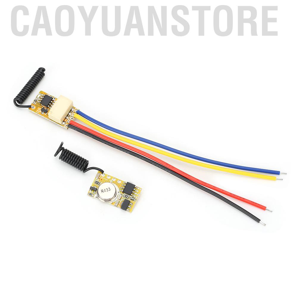 Caoyuanstore Mini remote switch 3.7V 4.5V 5V 6V Relay transmitter-receiver module with low