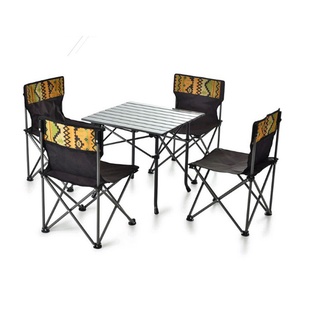 ♘bàn ghế dã ngoại , bộ 4 ghế 1 bàn kim loại, bàn ghế gấp picnic, bàn ghế, bàn ghế gấp có bàn kim loại, bộ bàn ghế gập