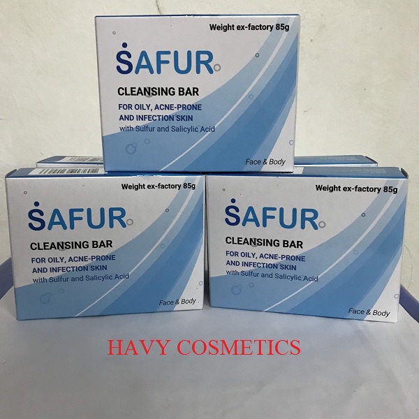 Xà phòng SAFUR, xà phòng ngừa mụn lưng ngực, xà phòng tắm cho người da dầu nhờn - 85g