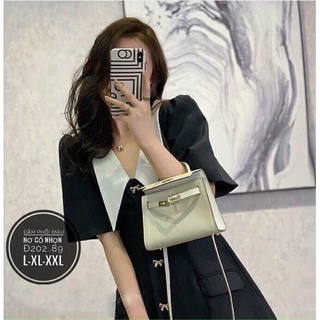 N.T BIGSIZE đầm nơ cổ nhọn