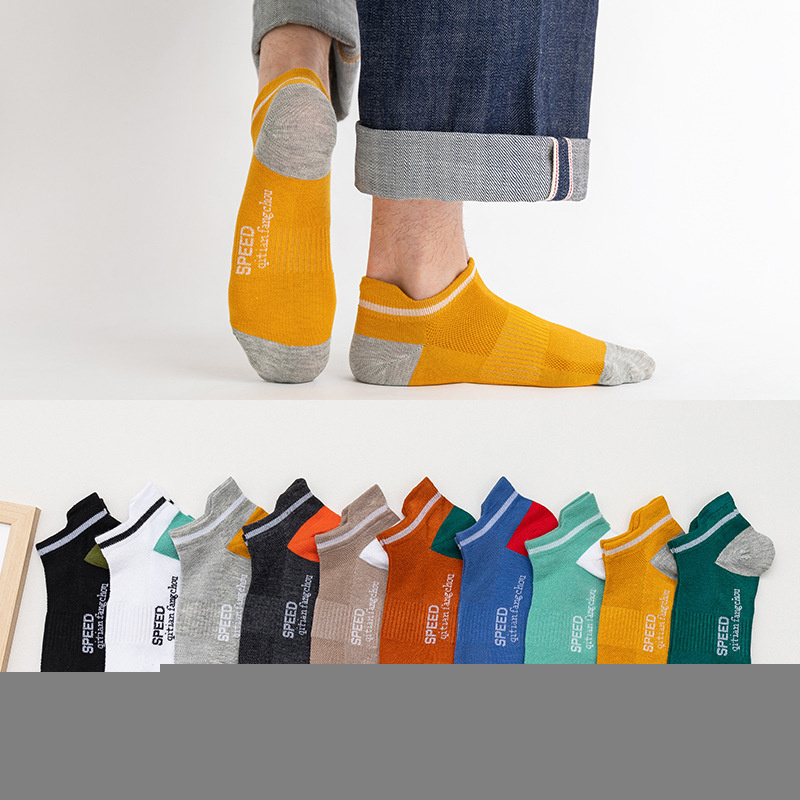 5 Đôi vớ thể thao nam thấm hút mồ hôi tốt thiết kế thời trang