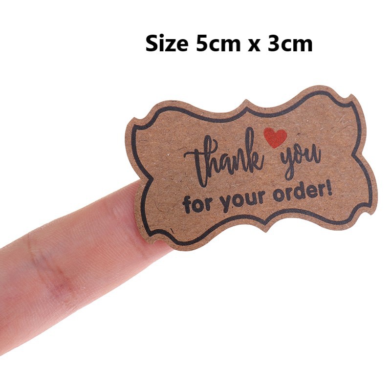 [Size To 5CM X 3CM] Cuộn 250 nhãn dán chữ Thank You