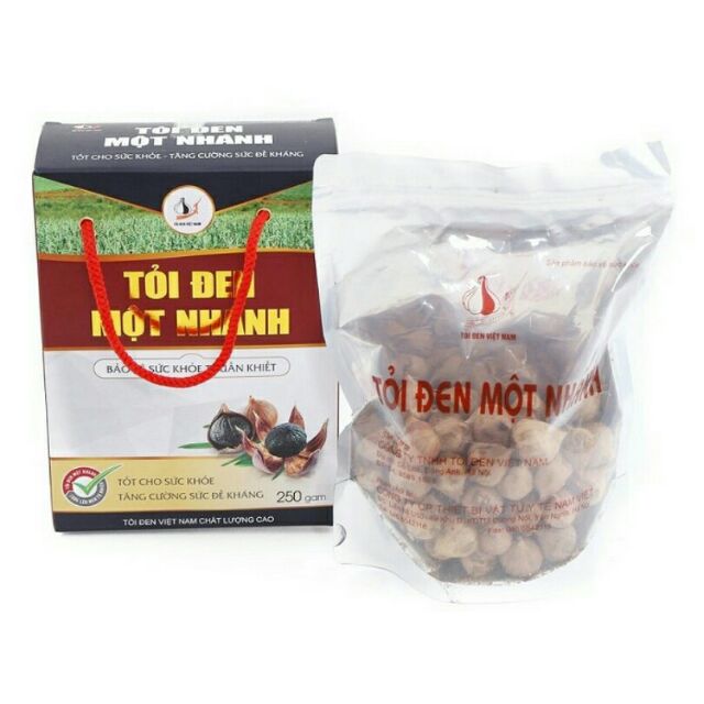 Tỏi đen 1 nhánh hộp 250g