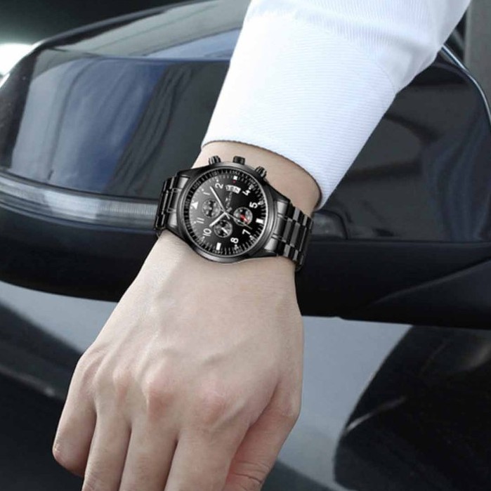 Đồng hồ nam FNGEEN dây thép mạnh mẽ lịch lãm ( Tặng kèm tỳ hưu, tháo mắc đồng hồ, Mã: AF16 ) | BigBuy360 - bigbuy360.vn