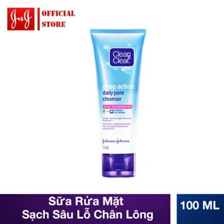 Sữa rửa mặt hàng ngày làm sạch sâu lỗ chân lông Clean & clear 100g