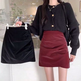 Chân váy chữ A màu đỏ (sẵn)